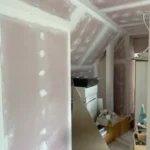 Seinad tuletõkke kipsplaadiga kaetud