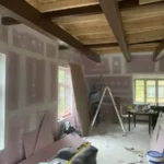 Seinad tuletõkke kipsplaadiga kaetud