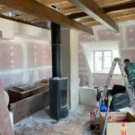 Seinad tuletõkke kipsplaadiga kaetud